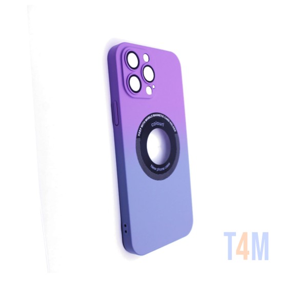 Capa Magnetic com Lente de Câmera Para Apple iPhone 13 Pro Max Roxo